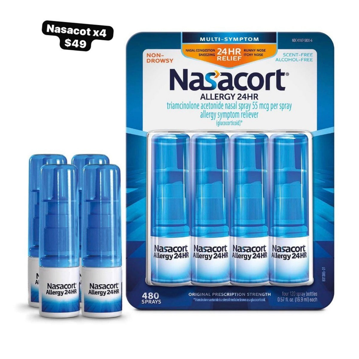 Nasacort pack x4