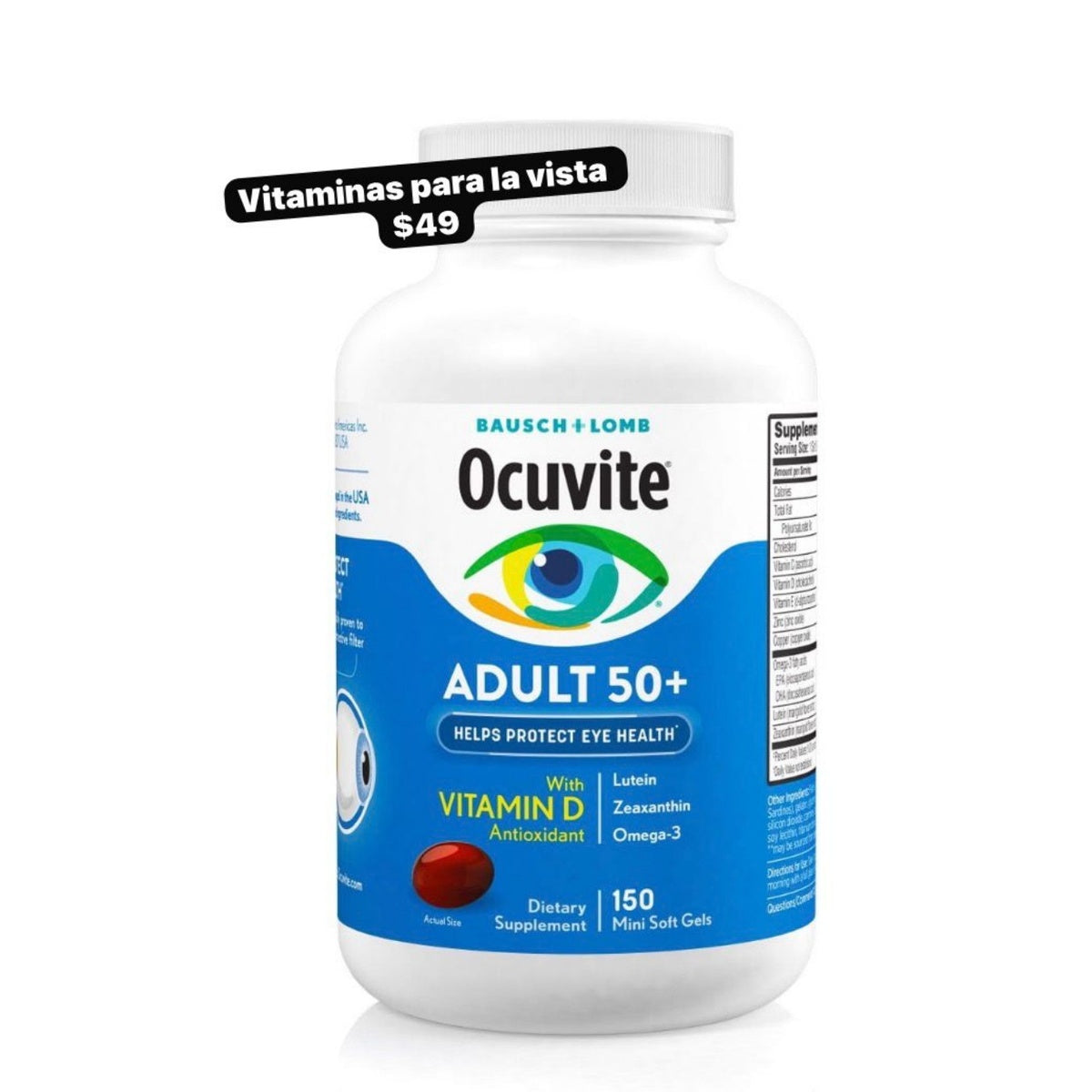 Ocuvite Adult 50+ x150
