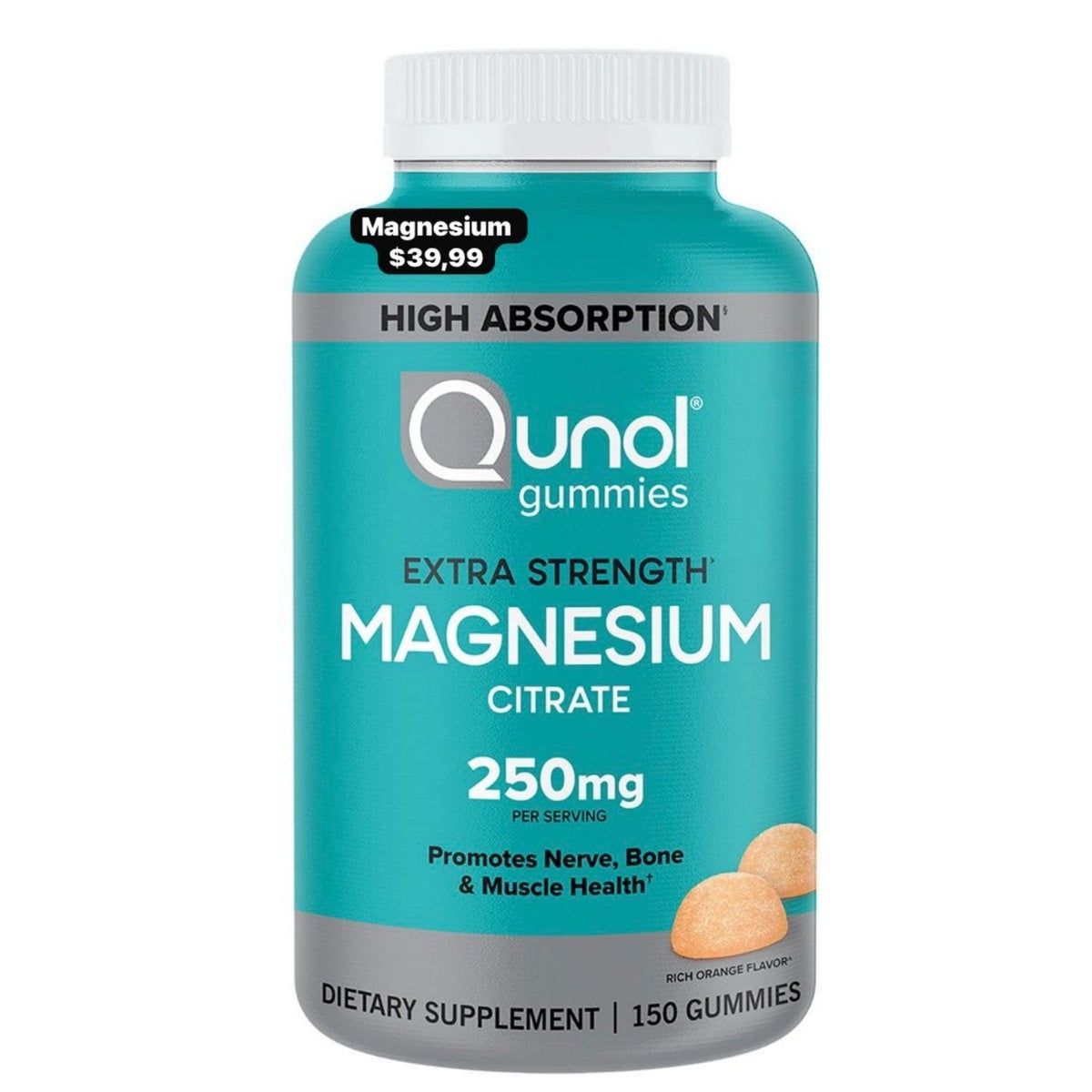 Qunol Magnesium Citrate gomitas x150