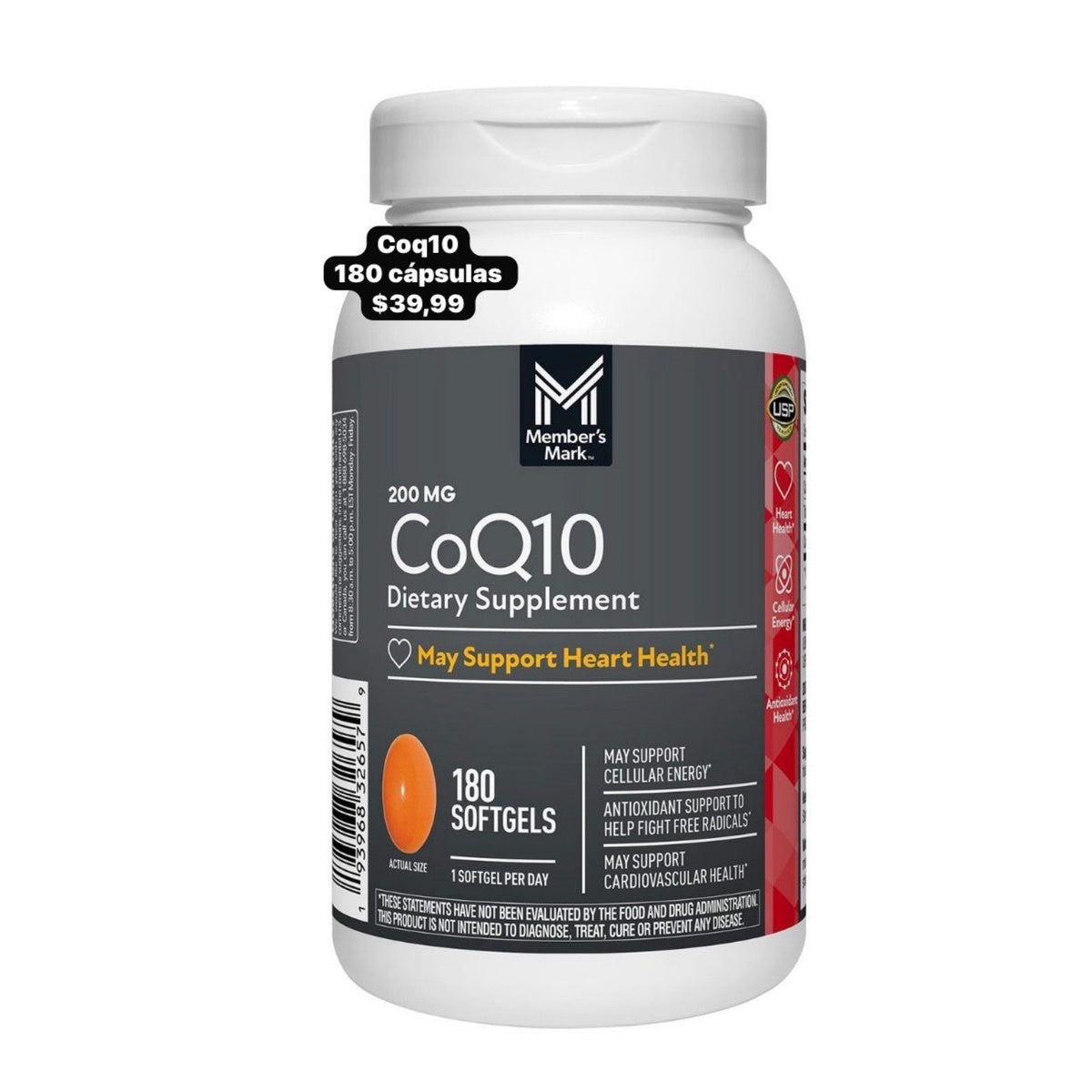 Member’s Mark CoQ10 x180