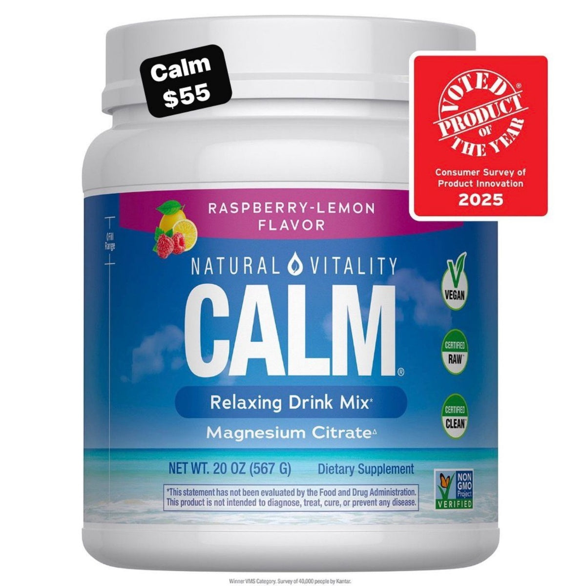 Natural Vitality Calm magnesio en polvo