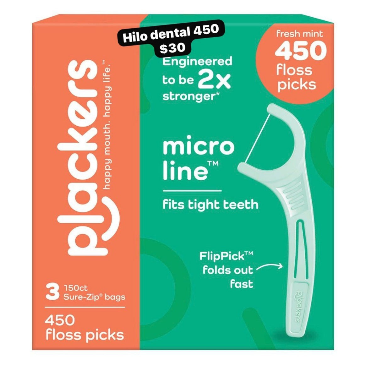 Plackers hilo dental x450