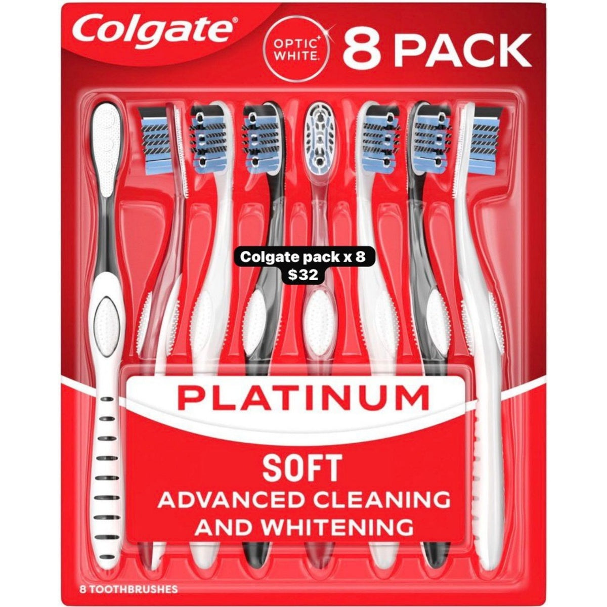 Colgate cepillos dentales pack x8