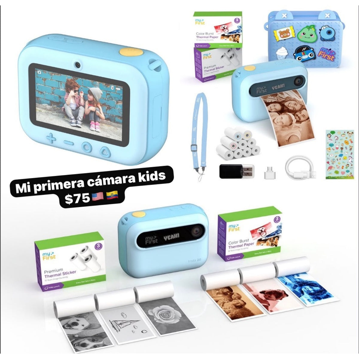 Mi primera cámara instantánea para niños