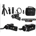 Cámara digital 8K con accesorios