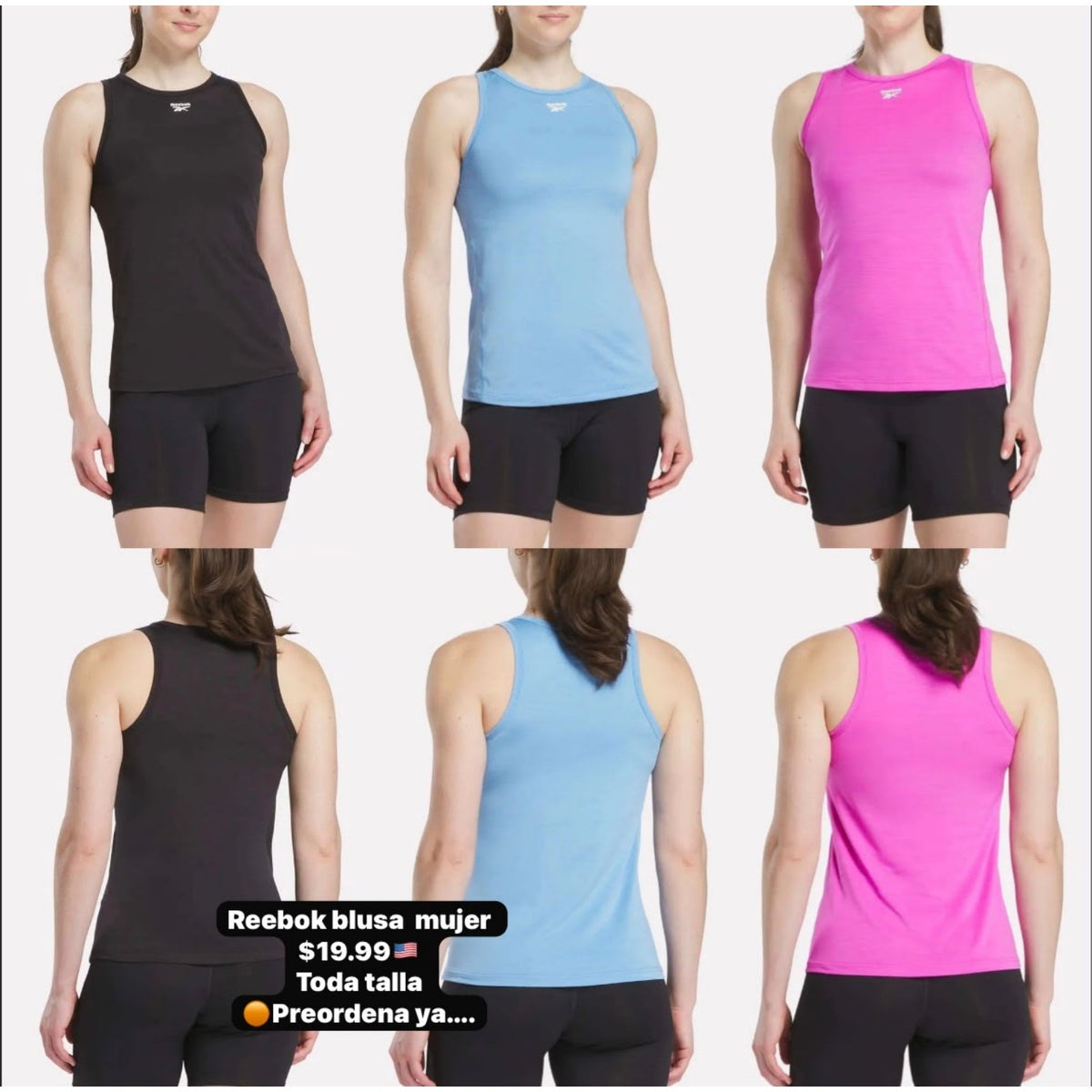Blusa deportiva Reebok para mujer