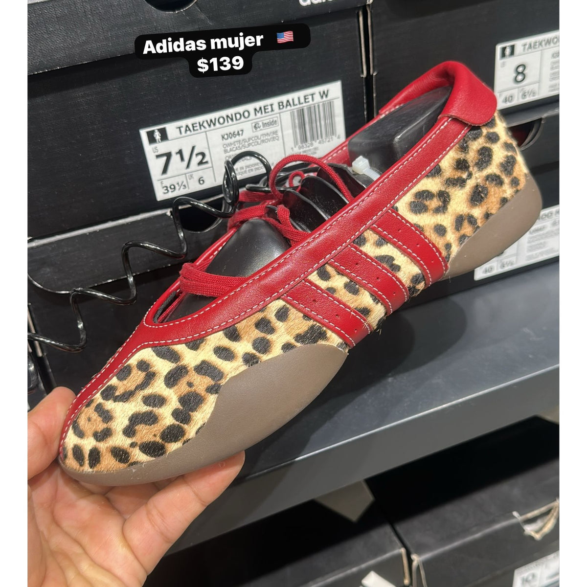 Zapatos Adidas Taekwondo Ballet para mujer - animal print