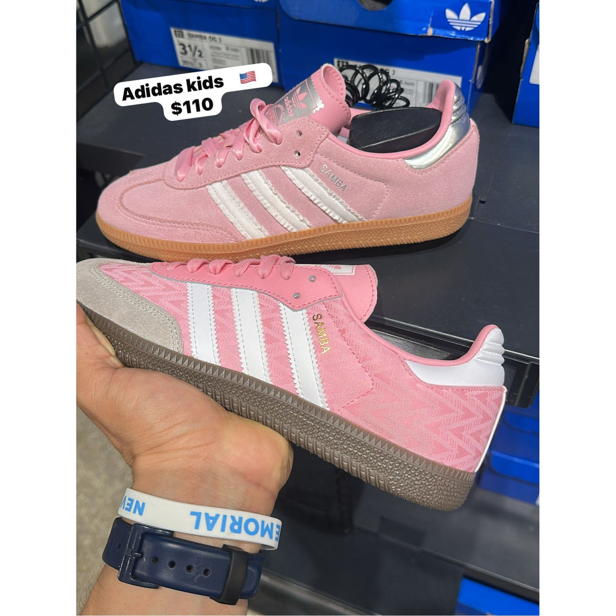 Zapatos Adidas Samba para niños - rosa