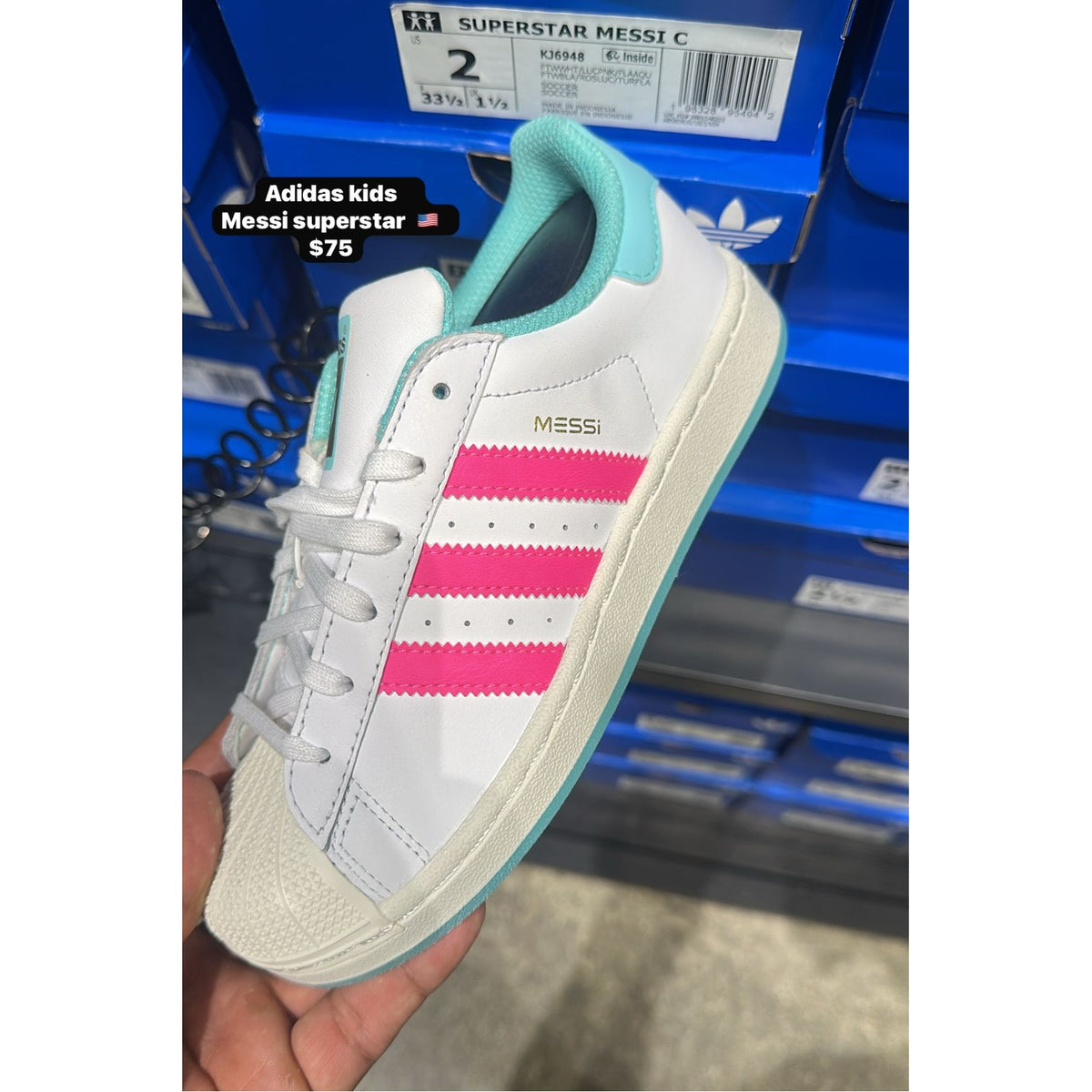 Zapatos Adidas Messi Superstar para niños