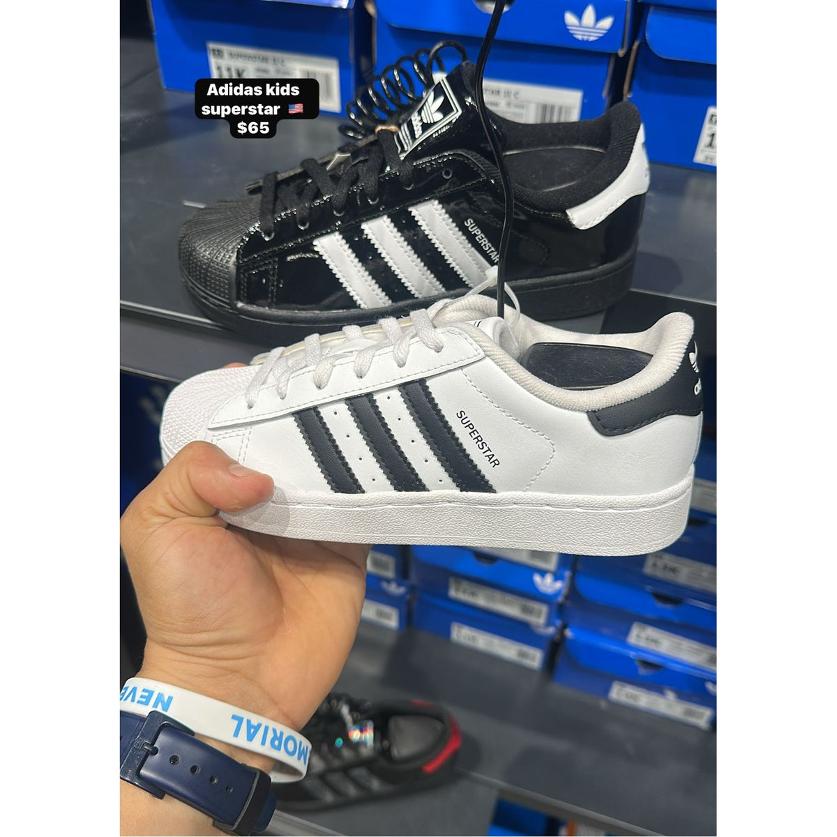 Zapatos Adidas Superstar para niños - blanco y negro
