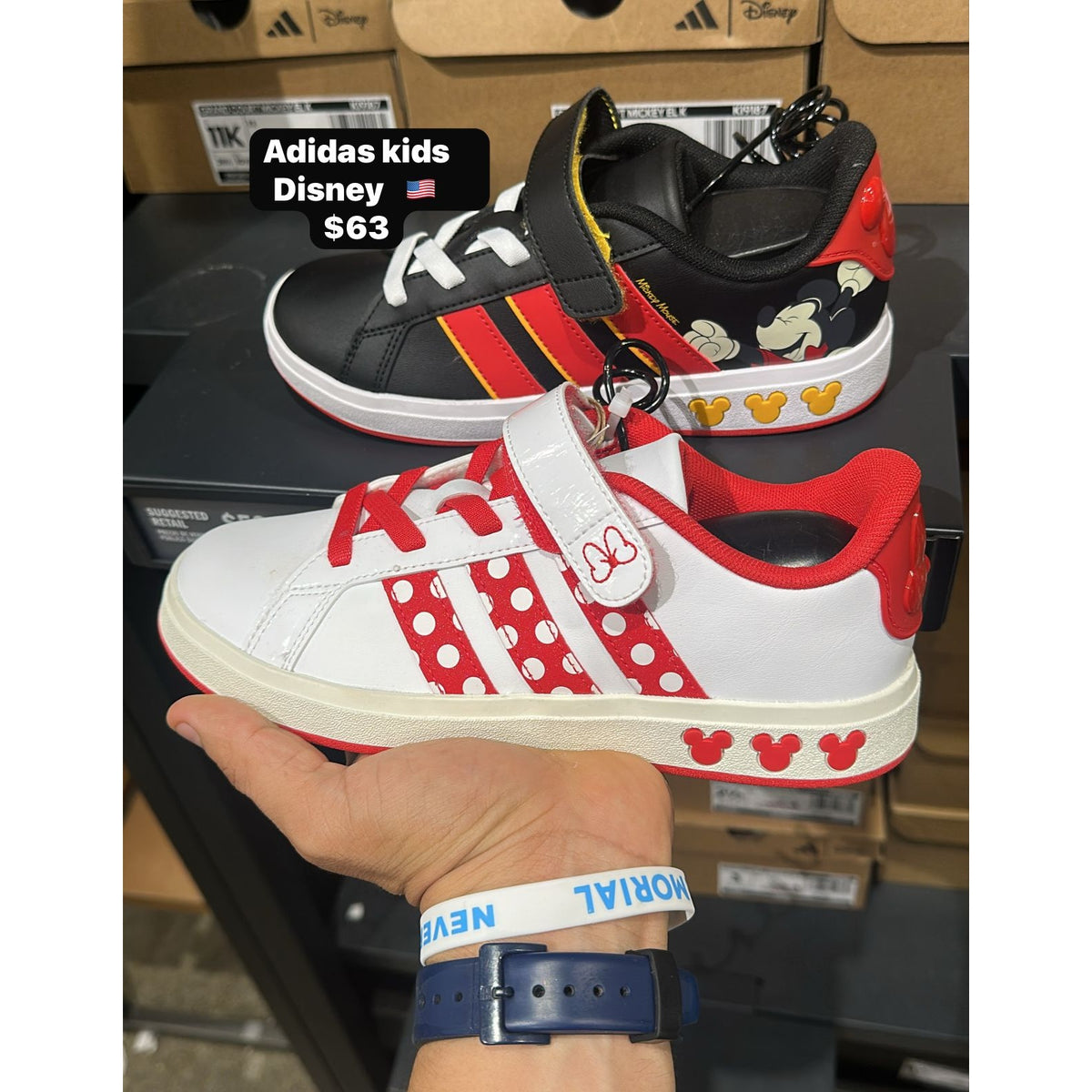 Zapatos Adidas Disney para niños - Mickey y Minnie