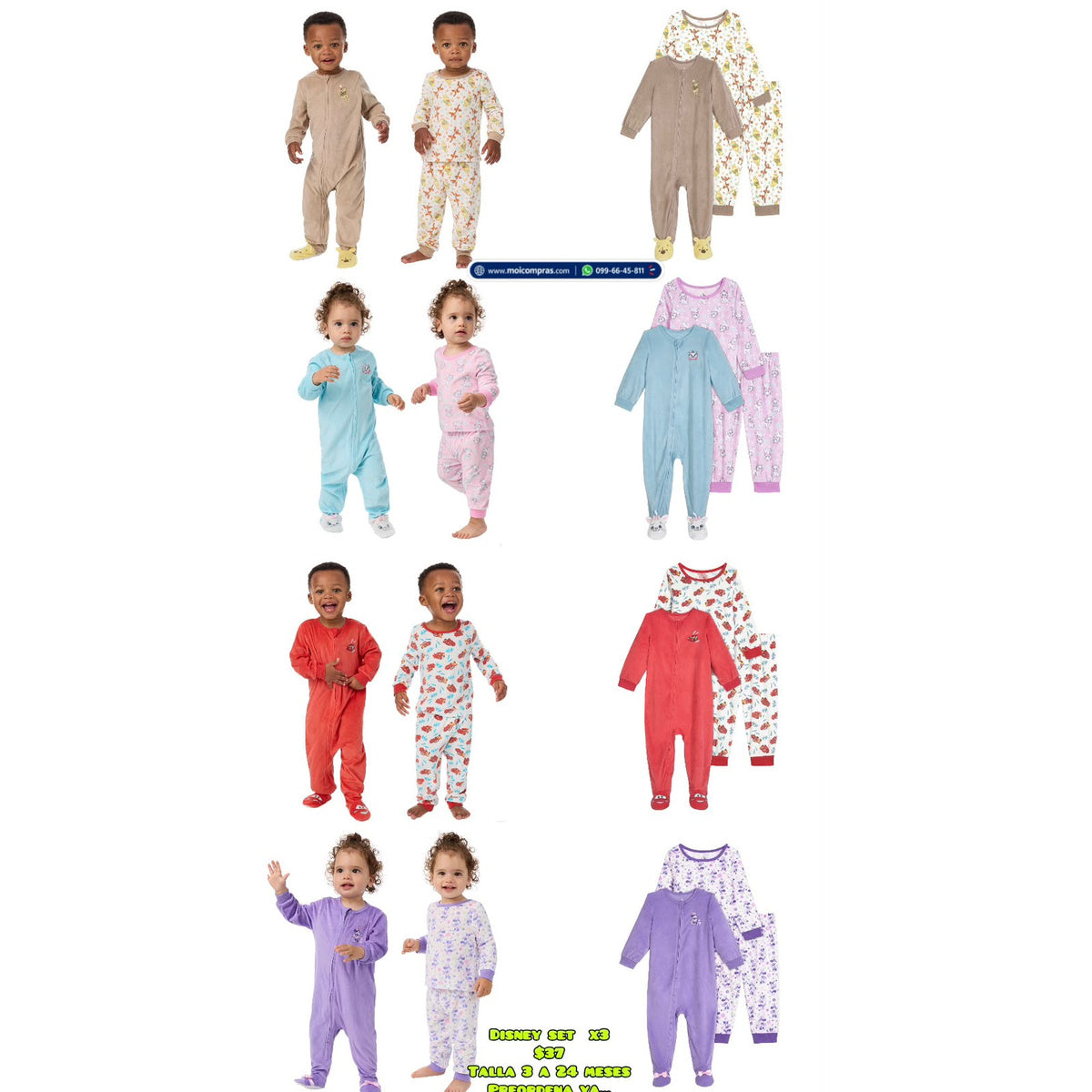 Set Disney bebé x3 - Moi Compras