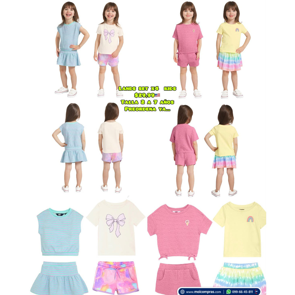 Pack Lands End niña x4 - Moi Compras