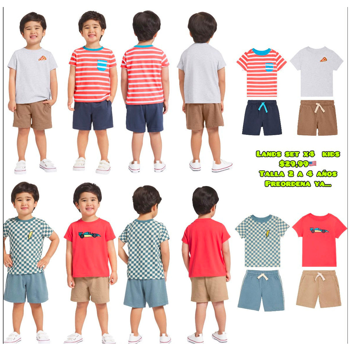 Pack Lands End niño x4 - Moi Compras