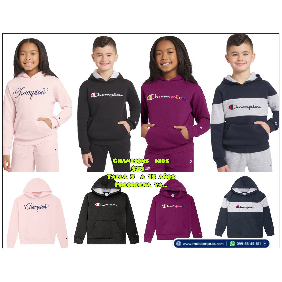 Hoodie Champion infantil - Moi Compras