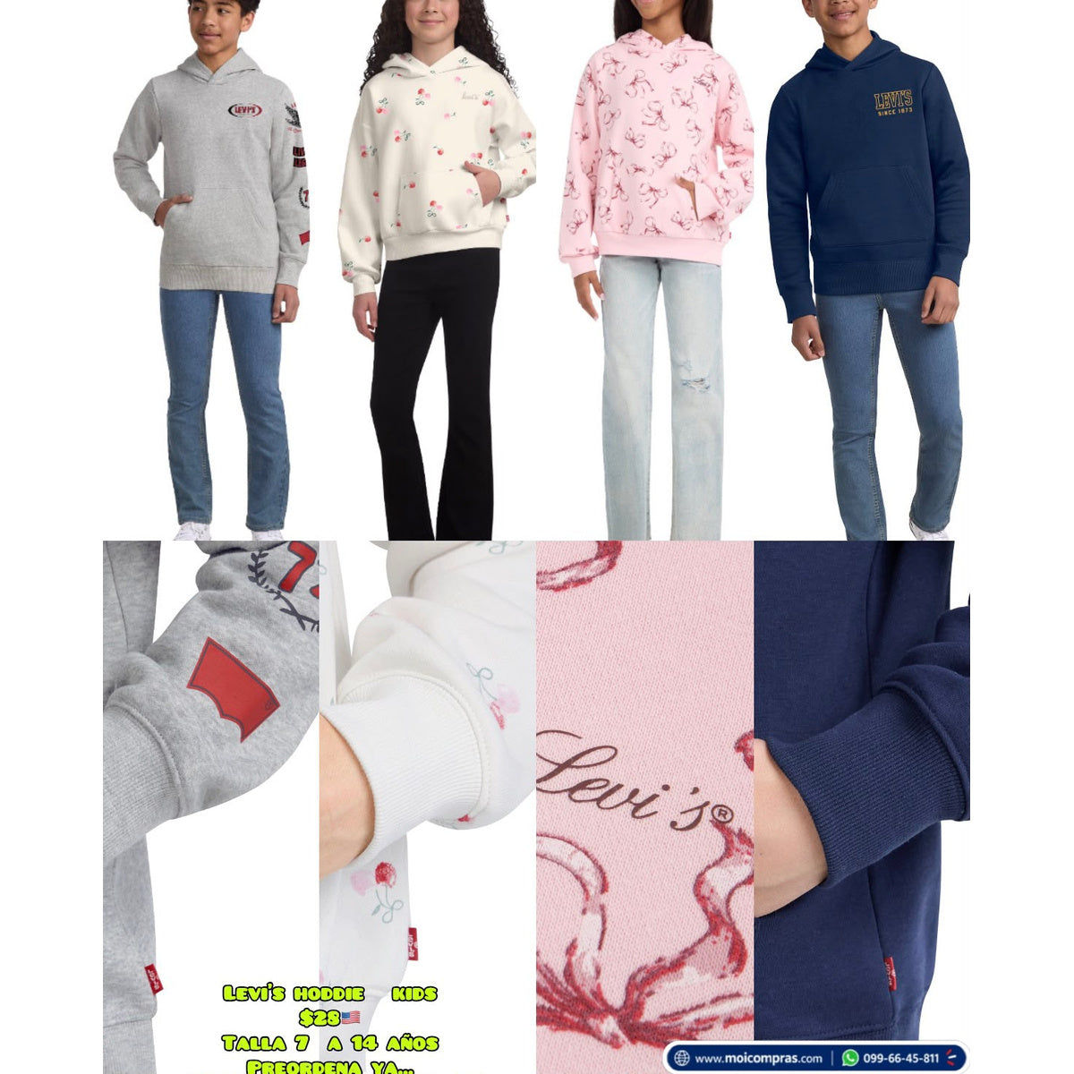 Hoodie Levi’s infantil - Moi Compras