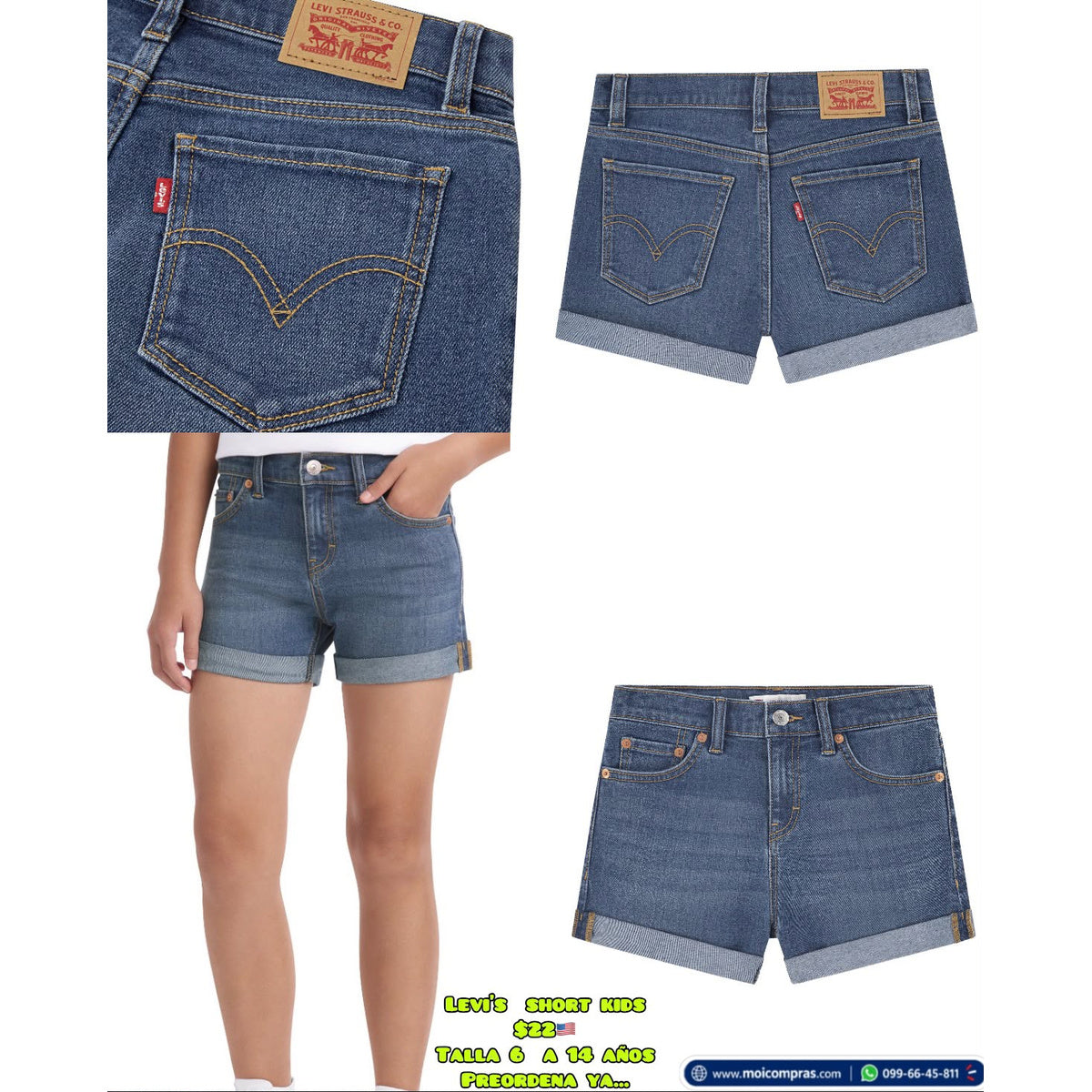 Short de jean Levi’s niña - Moi Compras