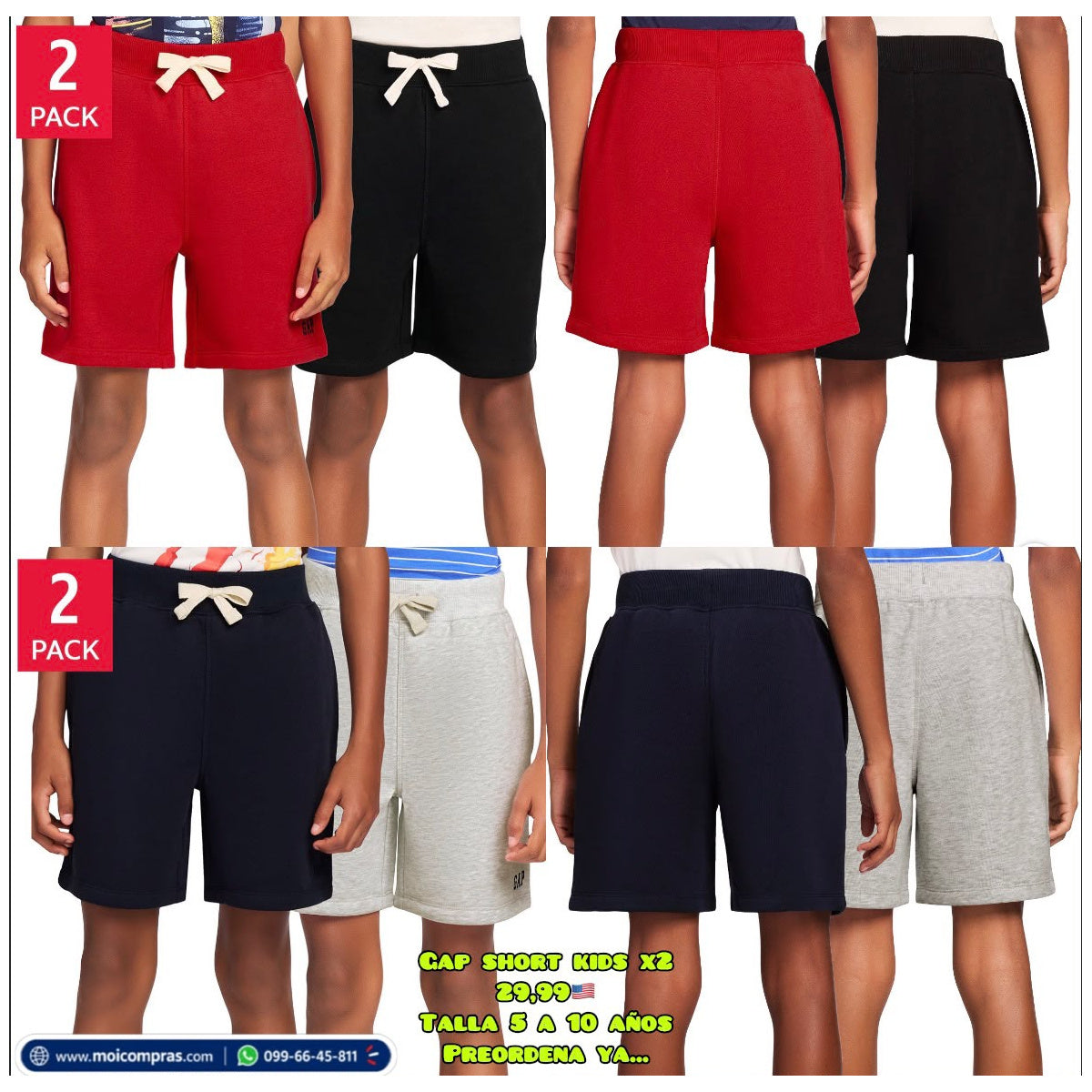 Shorts GAP niño x2 - Moi Compras