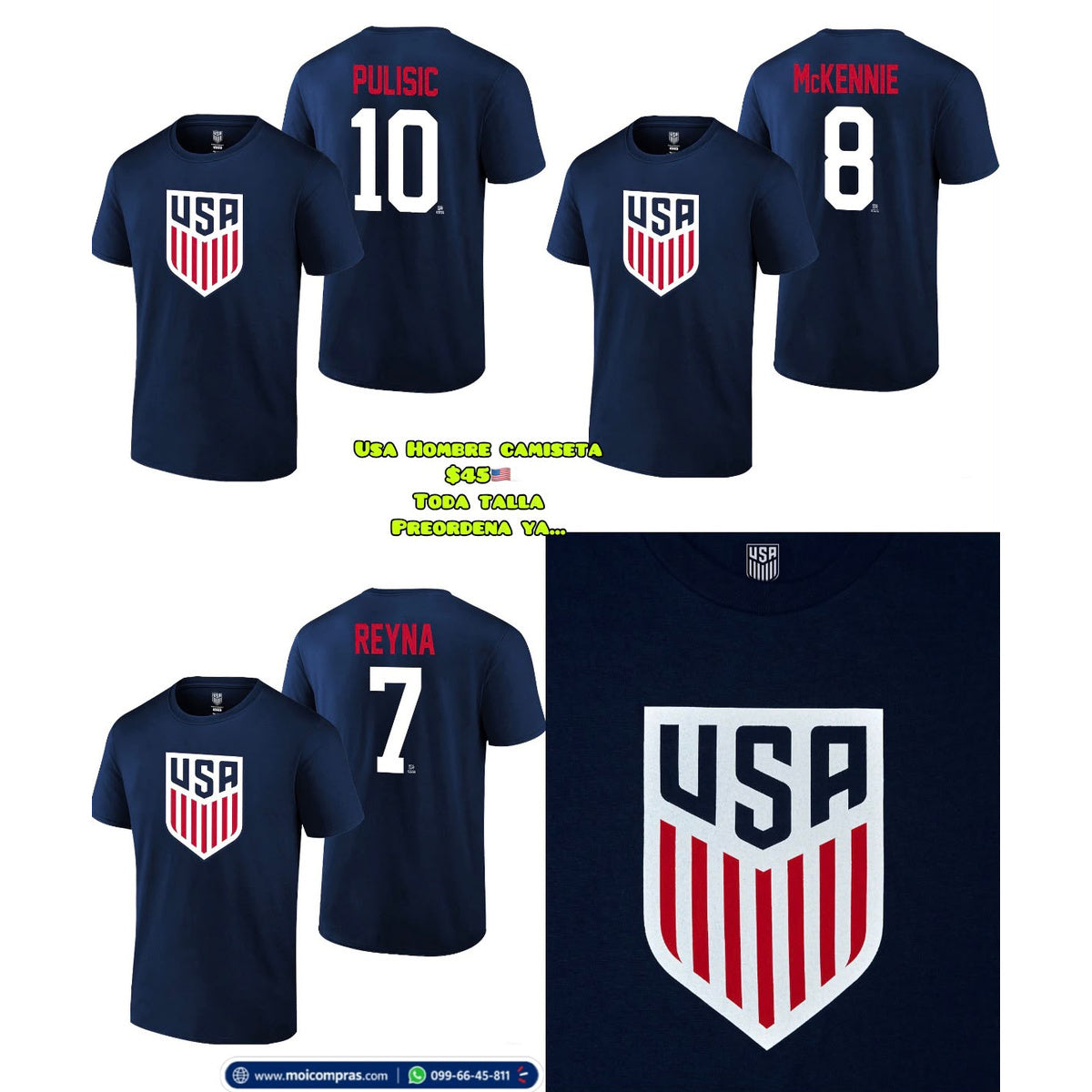 Camiseta selección USA para hombre - Moi Compras