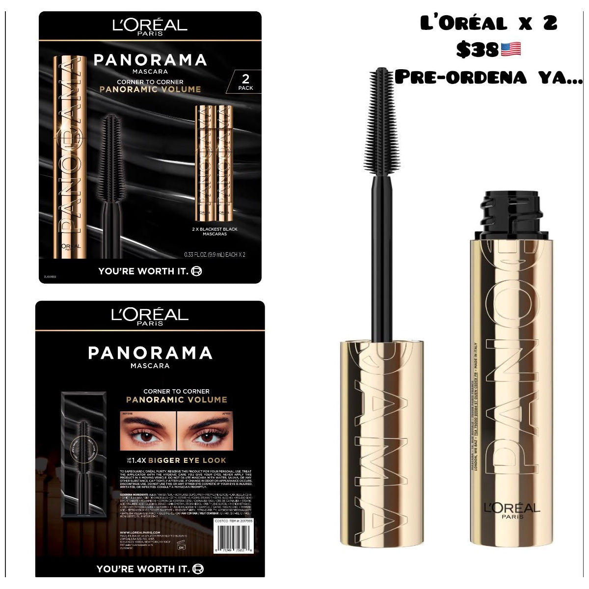 Máscara L’Oréal Panorama x2 - Moi Compras