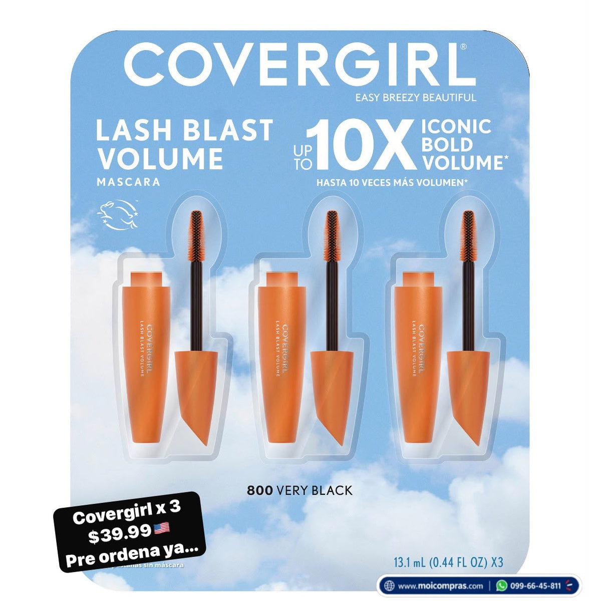 Máscara CoverGirl Lash Blast x3 - Moi Compras