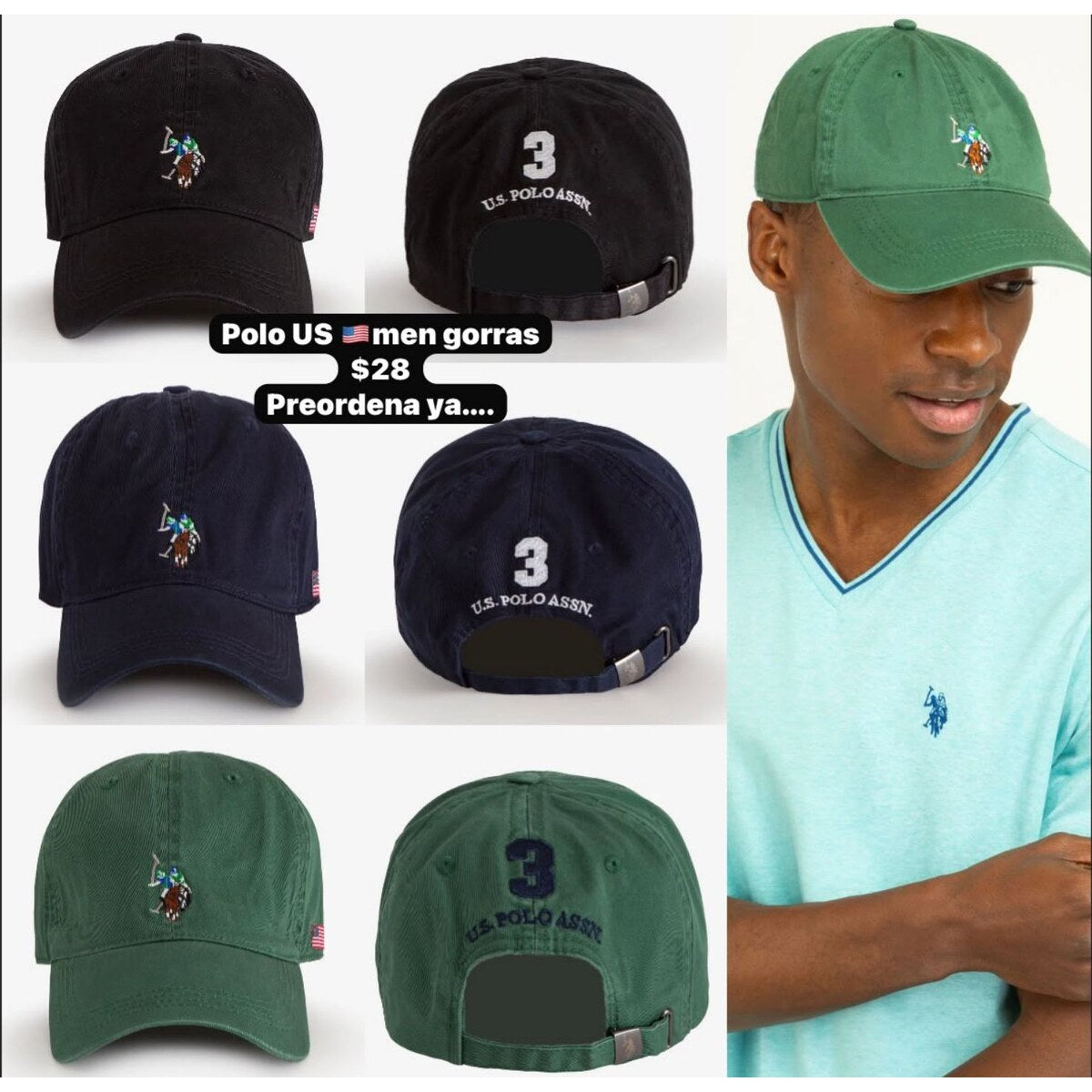 Gorra U.S. Polo Assn. para hombre - Modelo 006
