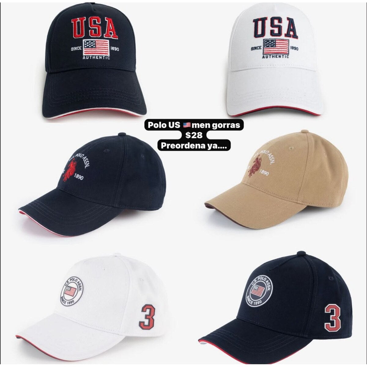 Gorra U.S. Polo Assn. para hombre - Modelo 010