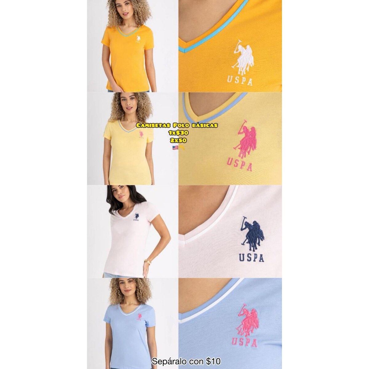 Camiseta U.S. Polo Assn. para mujer - Modelo 041