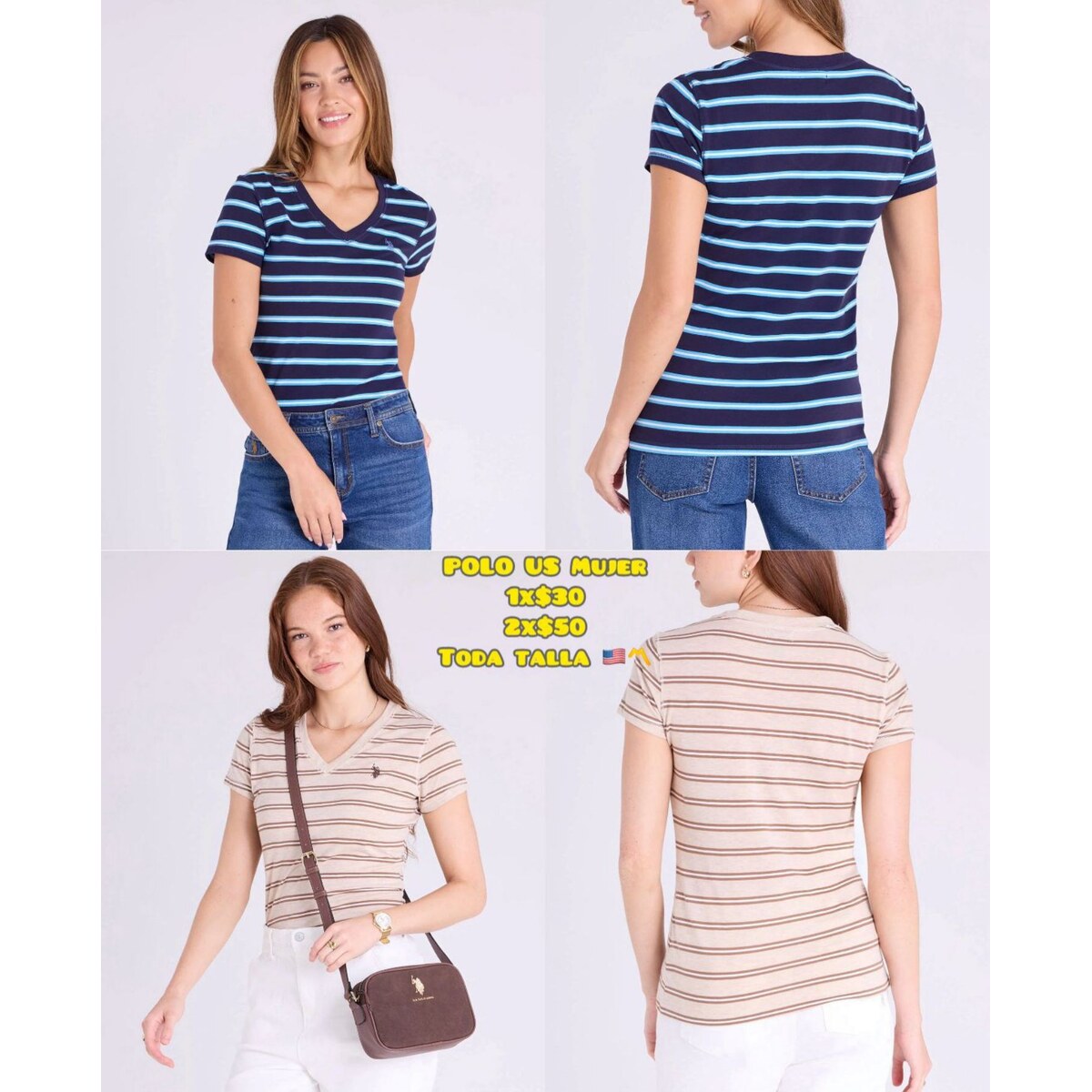 Camiseta U.S. Polo Assn. para mujer - Modelo 046