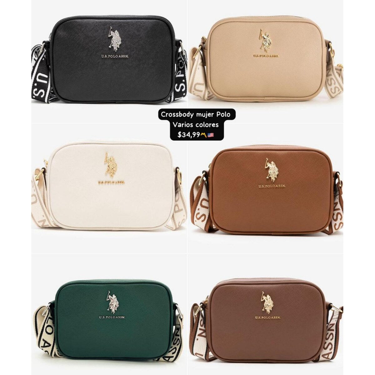 Bolso crossbody U.S. Polo Assn. para mujer - Modelo 066