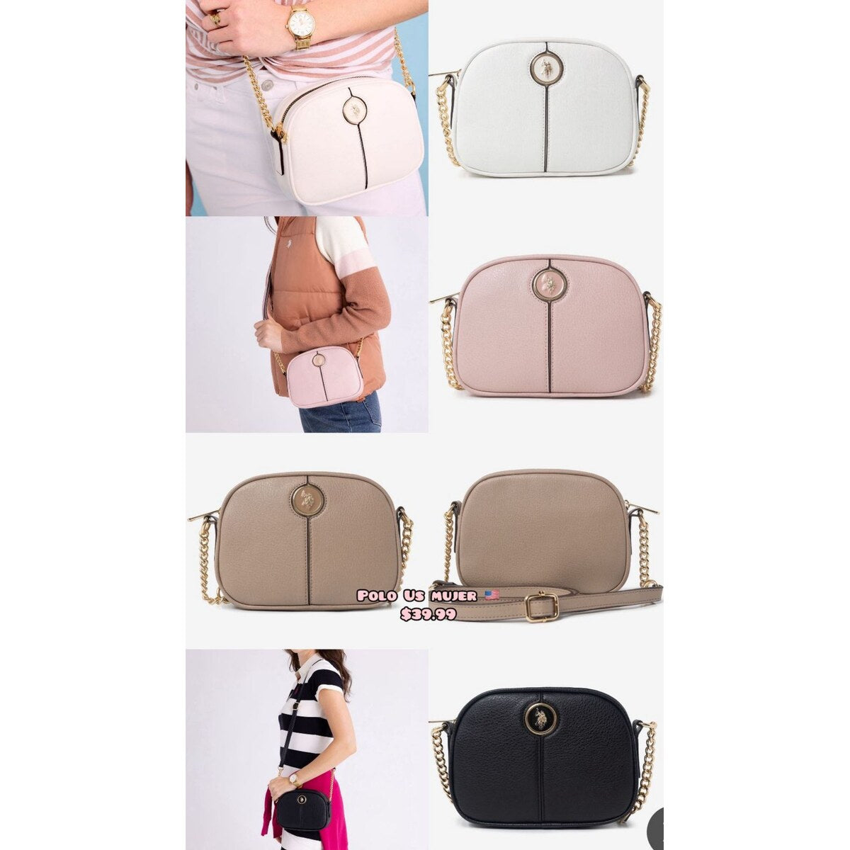 Bolso crossbody U.S. Polo Assn. para mujer - Modelo 074