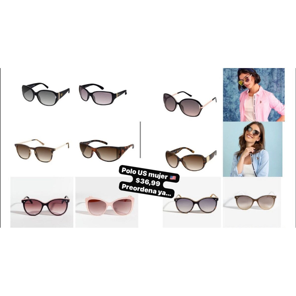 Lentes de sol U.S. Polo Assn. para mujer - Modelo 098