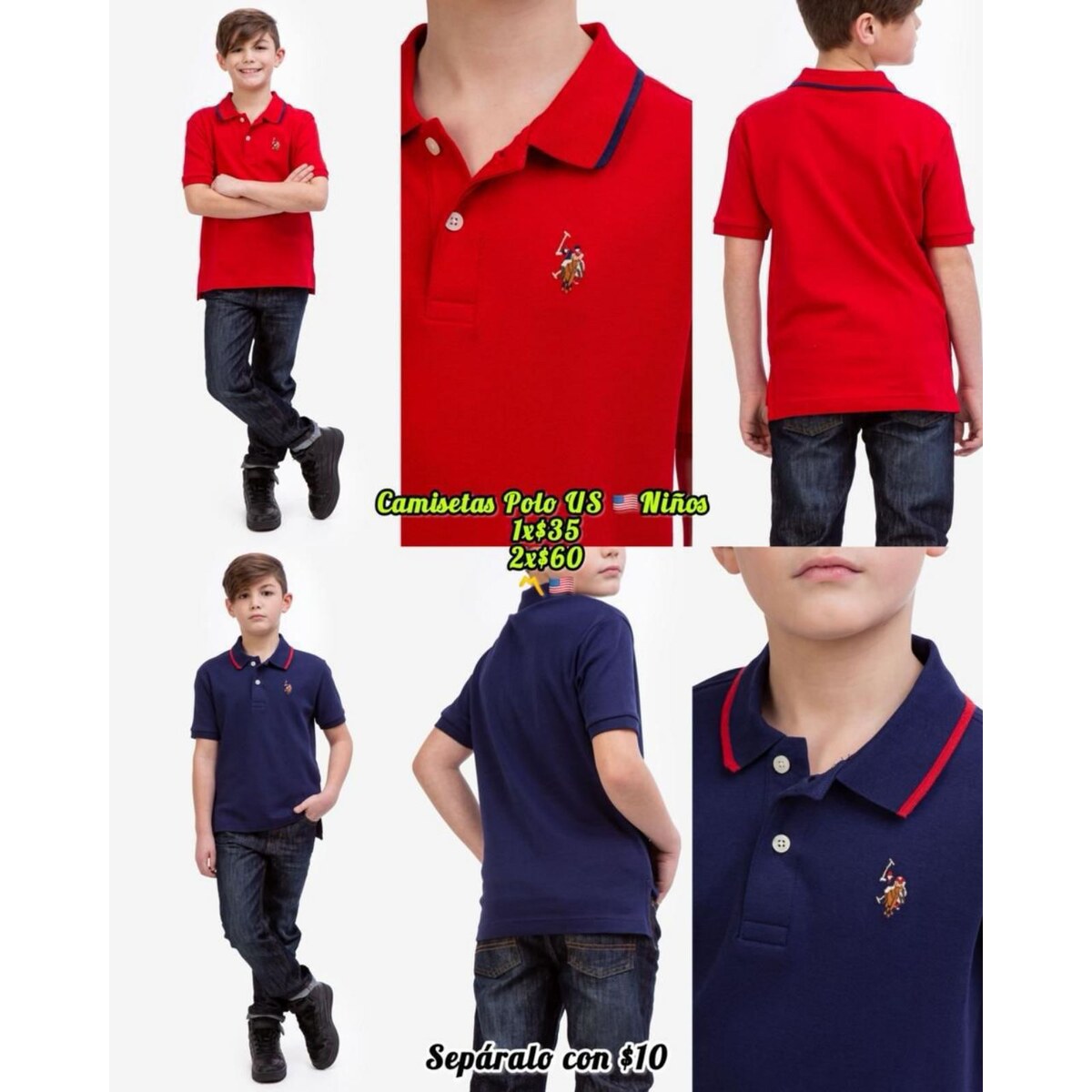 Polo U.S. Polo Assn. para niños - Modelo 107