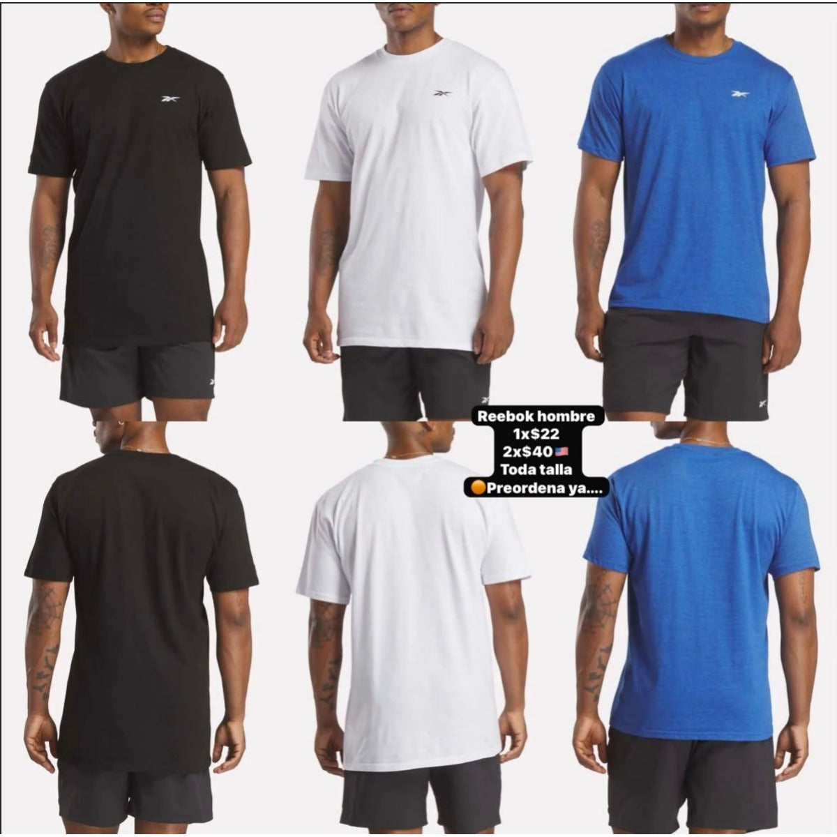Camiseta Reebok para hombre - Modelo 04