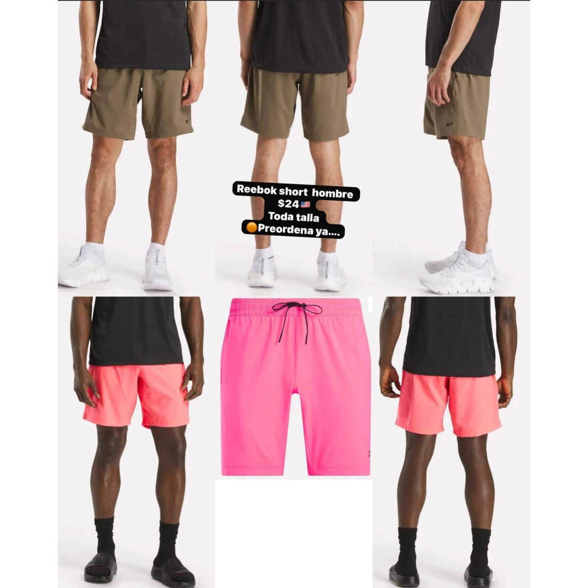 Short deportivo Reebok para hombre - Modelo 07