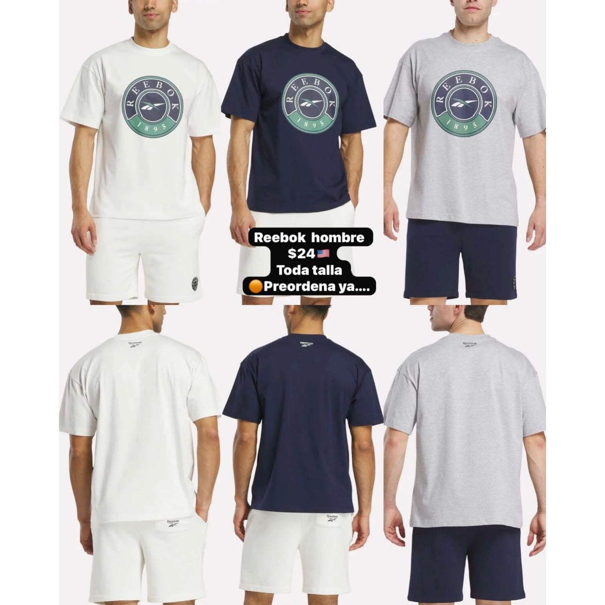 Camiseta Reebok para hombre - Modelo 08