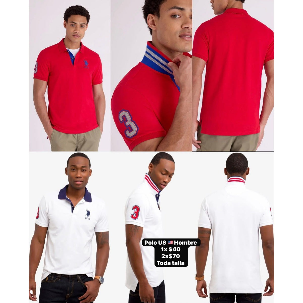 Polo U.S. Polo Assn. para hombre - Modelo 16