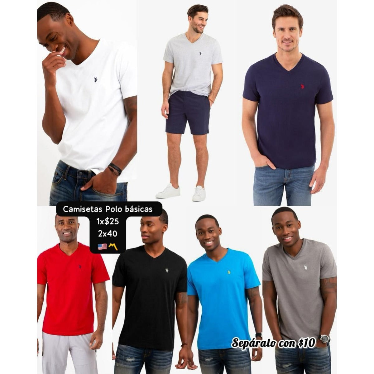 Camiseta básica U.S. Polo Assn. para hombre - Modelo 32