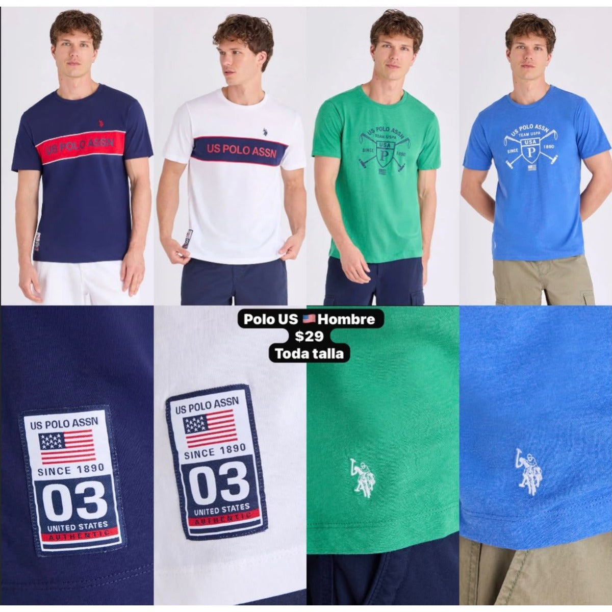 Camiseta U.S. Polo Assn. para hombre - Modelo 38