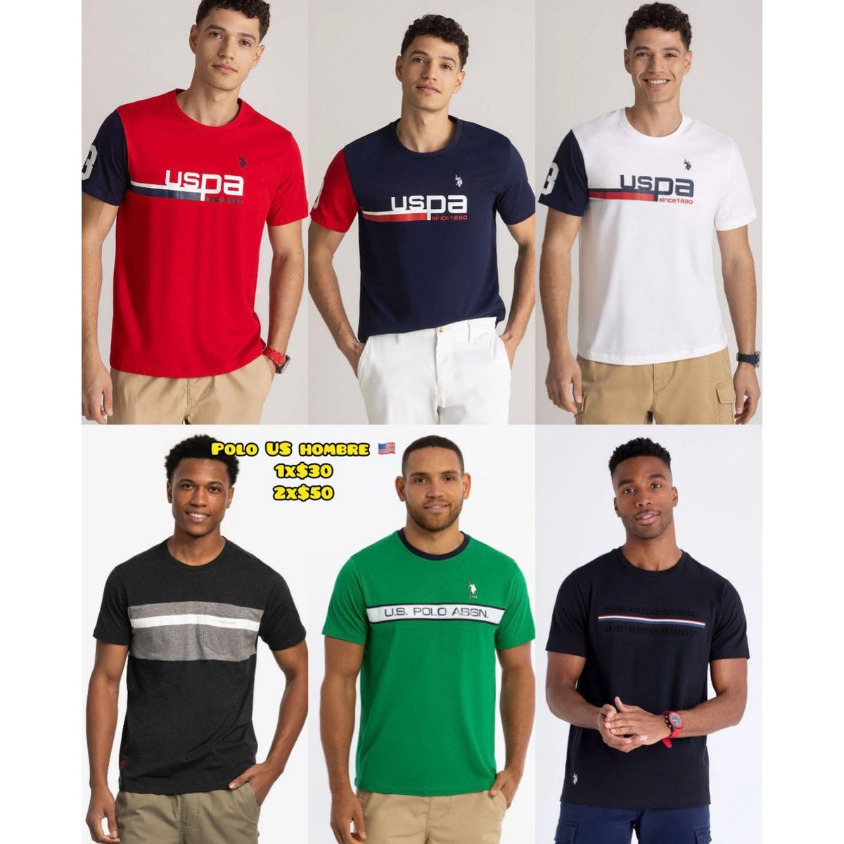 Camiseta U.S. Polo Assn. para hombre - Modelo 44