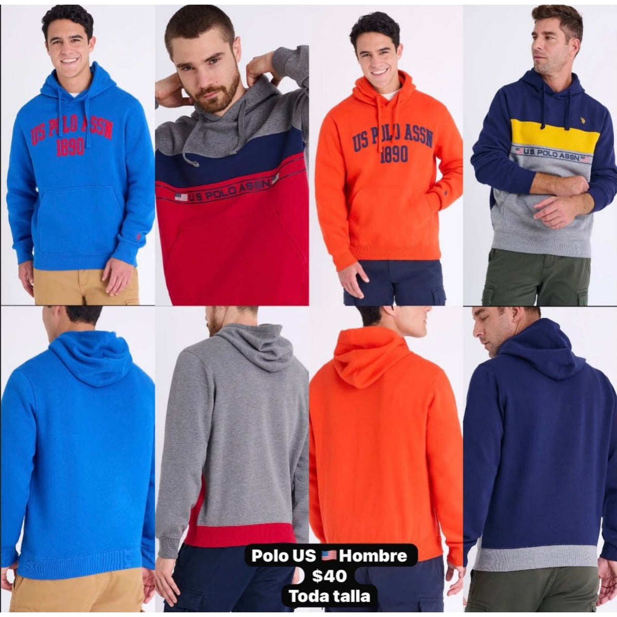 Buzo con capucha U.S. Polo Assn. para hombre - Modelo 62