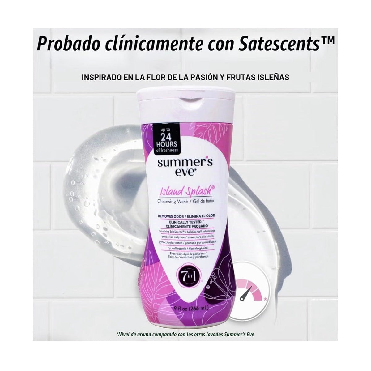 Summer's Eve Lavado limpiador para pieles sensibles, Island Splash 9 oz