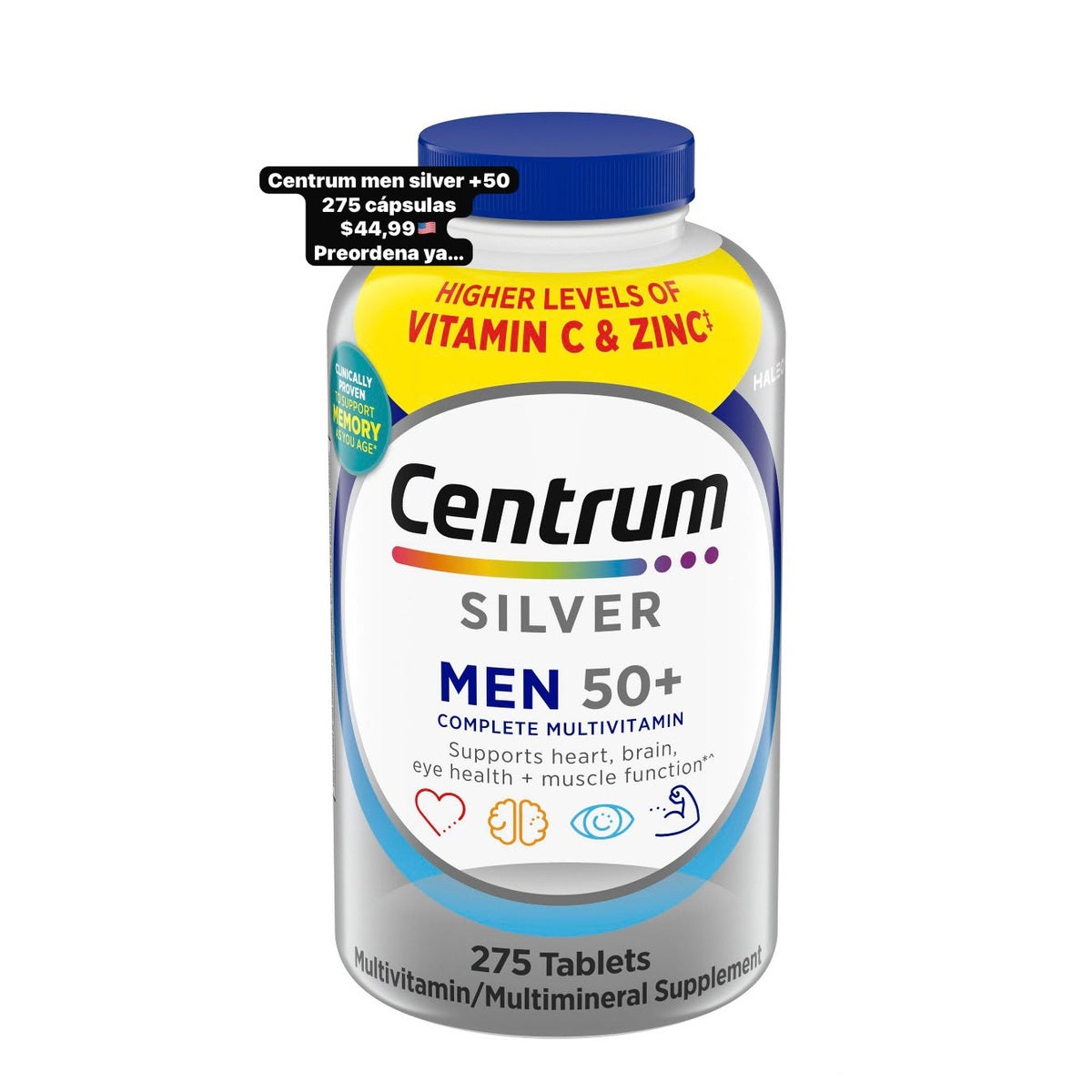 Centrum Silver Men 50+ x275 - Moi Compras