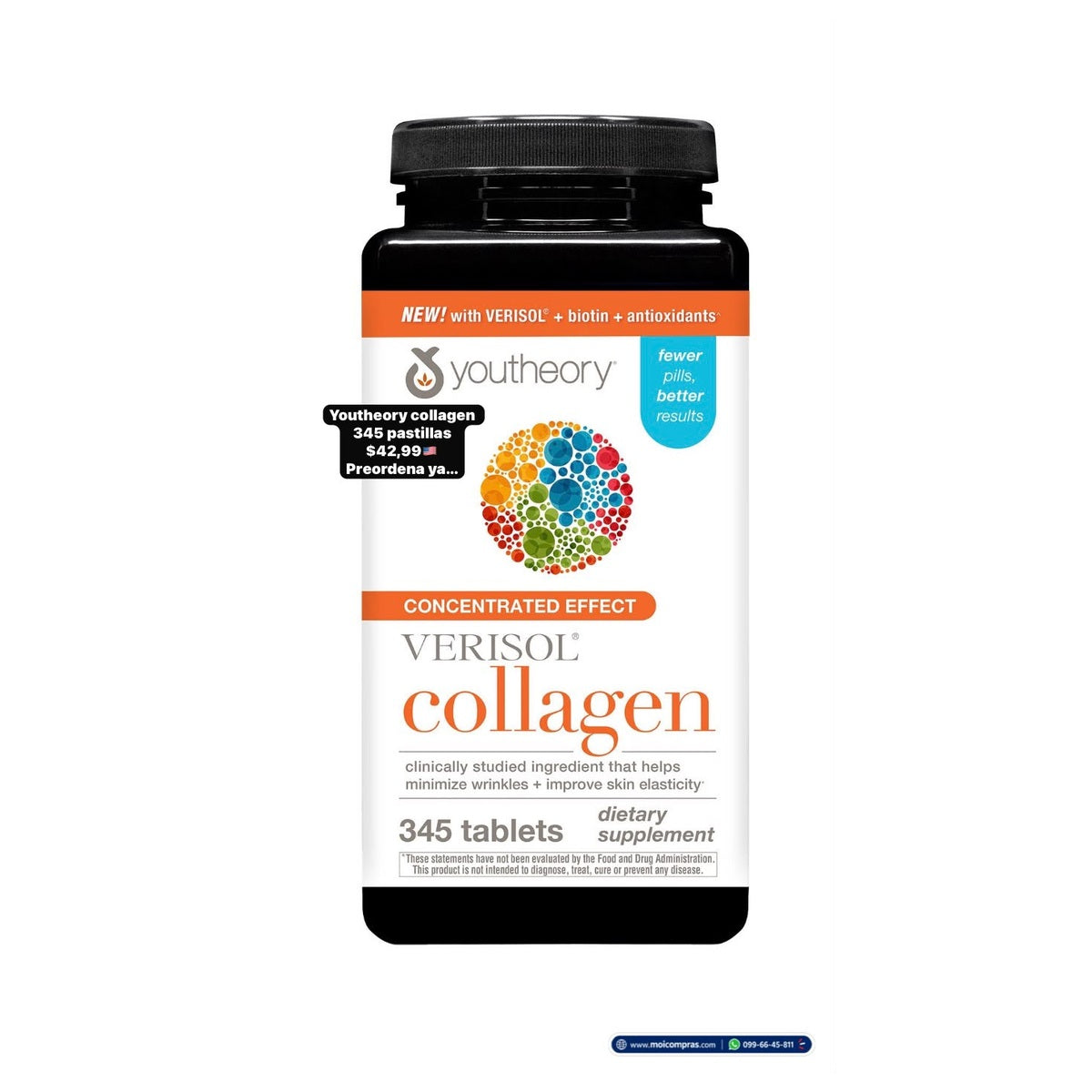 Youtheory Collagen con Verisol x345 - Moi Compras