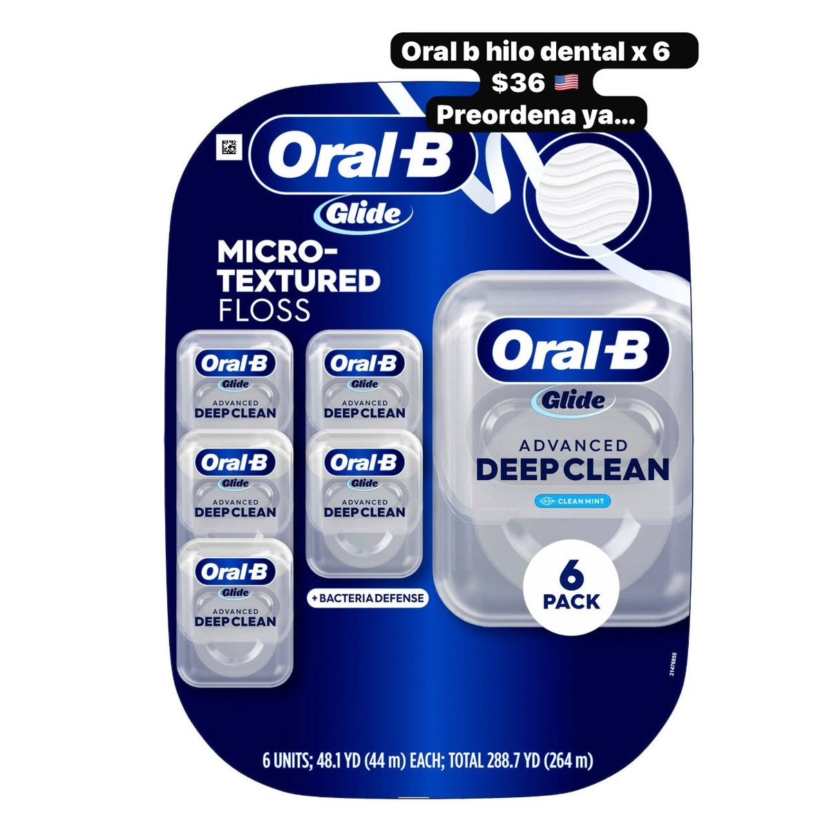Oral-B Glide hilo dental x6 - Moi Compras