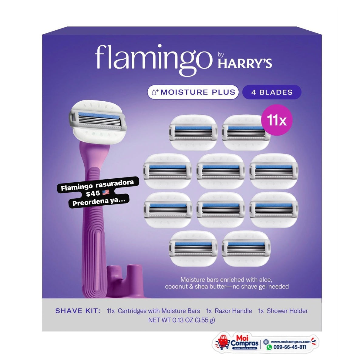 Flamingo rasuradora con 11 repuestos - Moi Compras