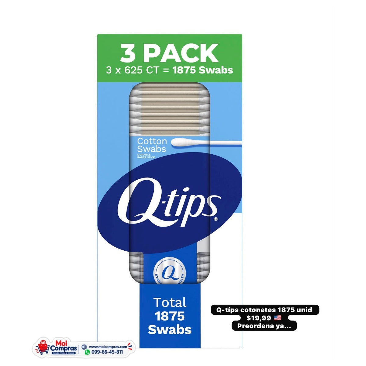 Q-tips cotonetes x1875 - Moi Compras