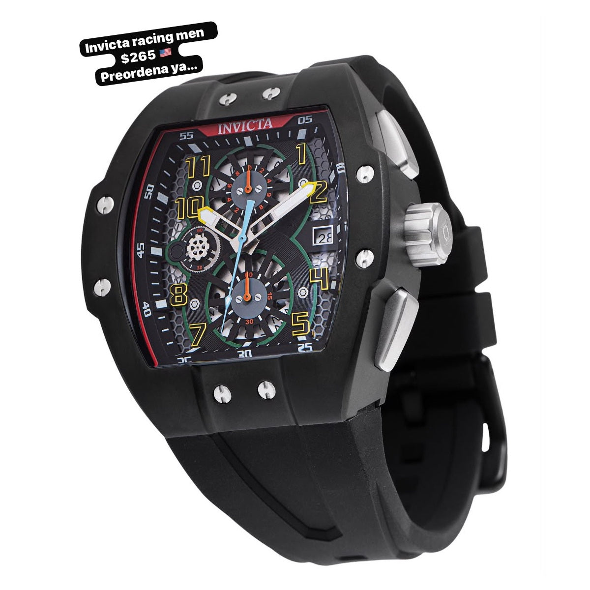 Reloj Invicta Racing negro para hombre - Moi Compras