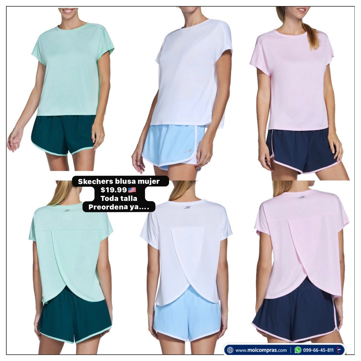 Blusa deportiva Skechers para mujer - Moi Compras