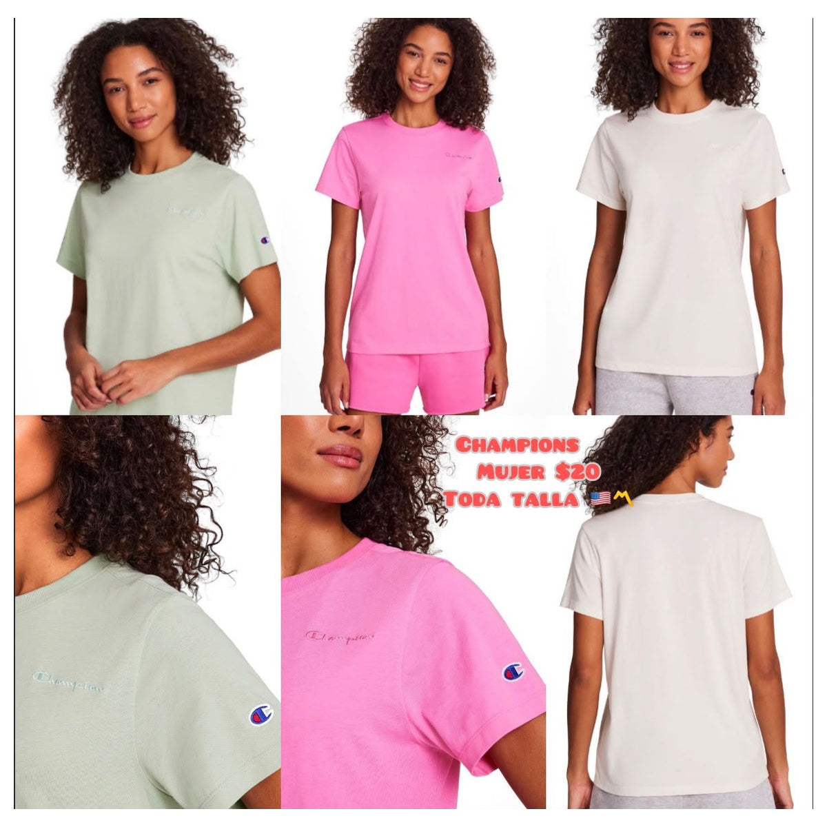 Camiseta Champion para mujer - Moi Compras